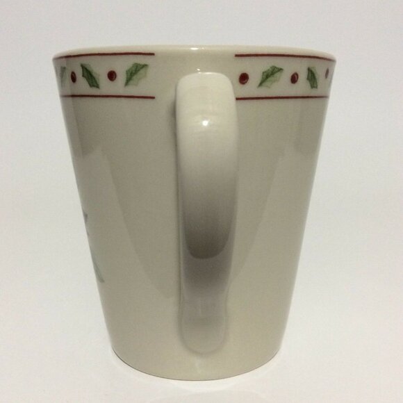 CHRISTMAS merry brite coffee mug cup poinsettia - Picture 9 of 12
